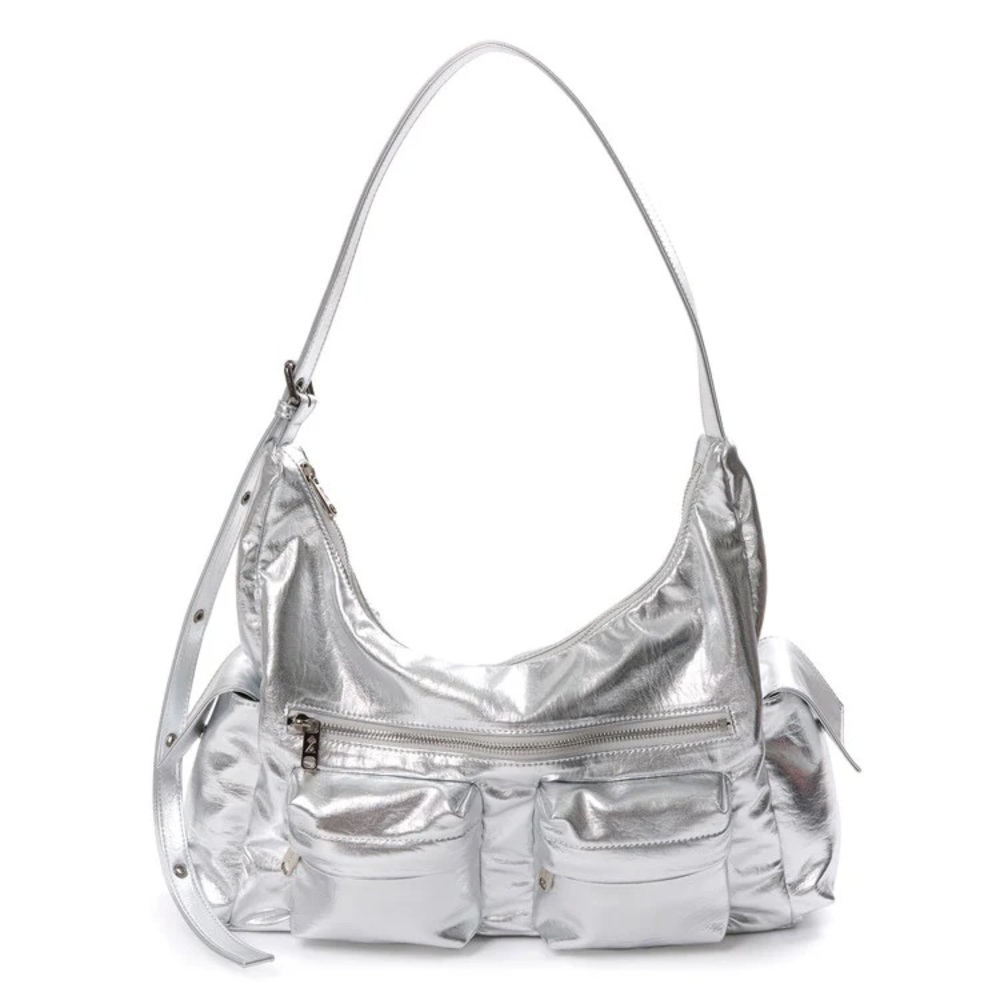 Samo Ondoh Pocket Mug Bag L Nappa Silver